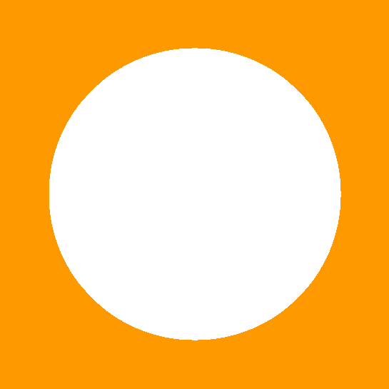 Icondecotter オレンジ色の丸い枠 あなたのtwitterアイコンをデコレーション アイコンデコッター