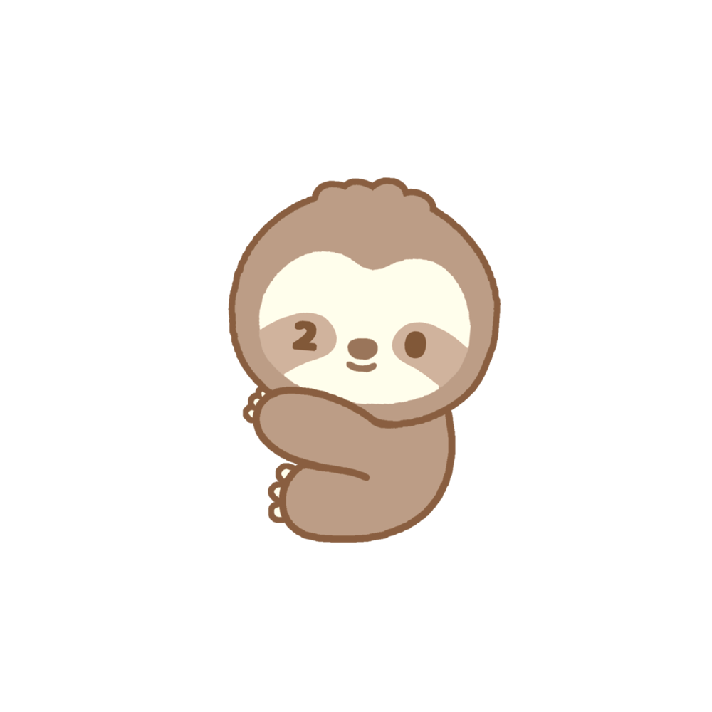 Icondecotter アヤカの日 ナマケモノ 左向き あなたのtwitterアイコンをデコレーション アイコンデコッター