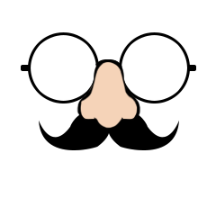 Icondecotter 鼻眼鏡 透過レンズver あなたのtwitterアイコンをデコレーション アイコンデコッター 87